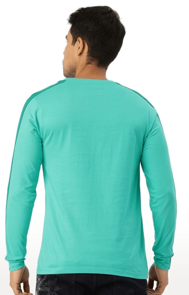 Dillinger | Men's Green Cotton Solid Regular T-Shirt 3
