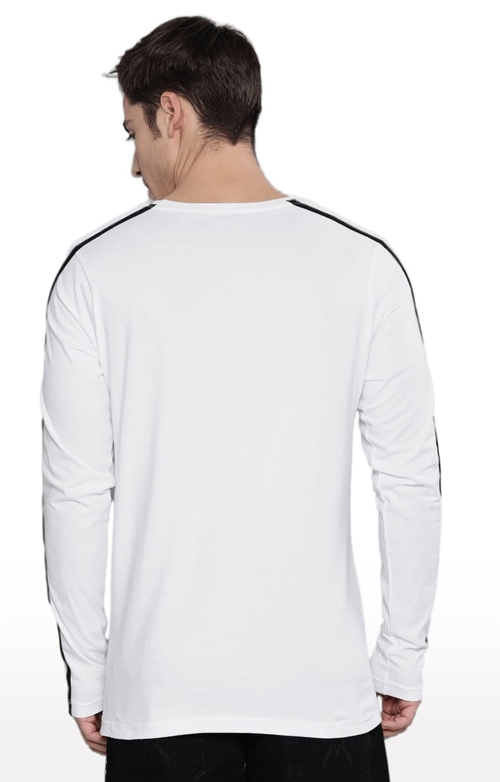 Dillinger | Men's White Solid Regular T-Shirts 3