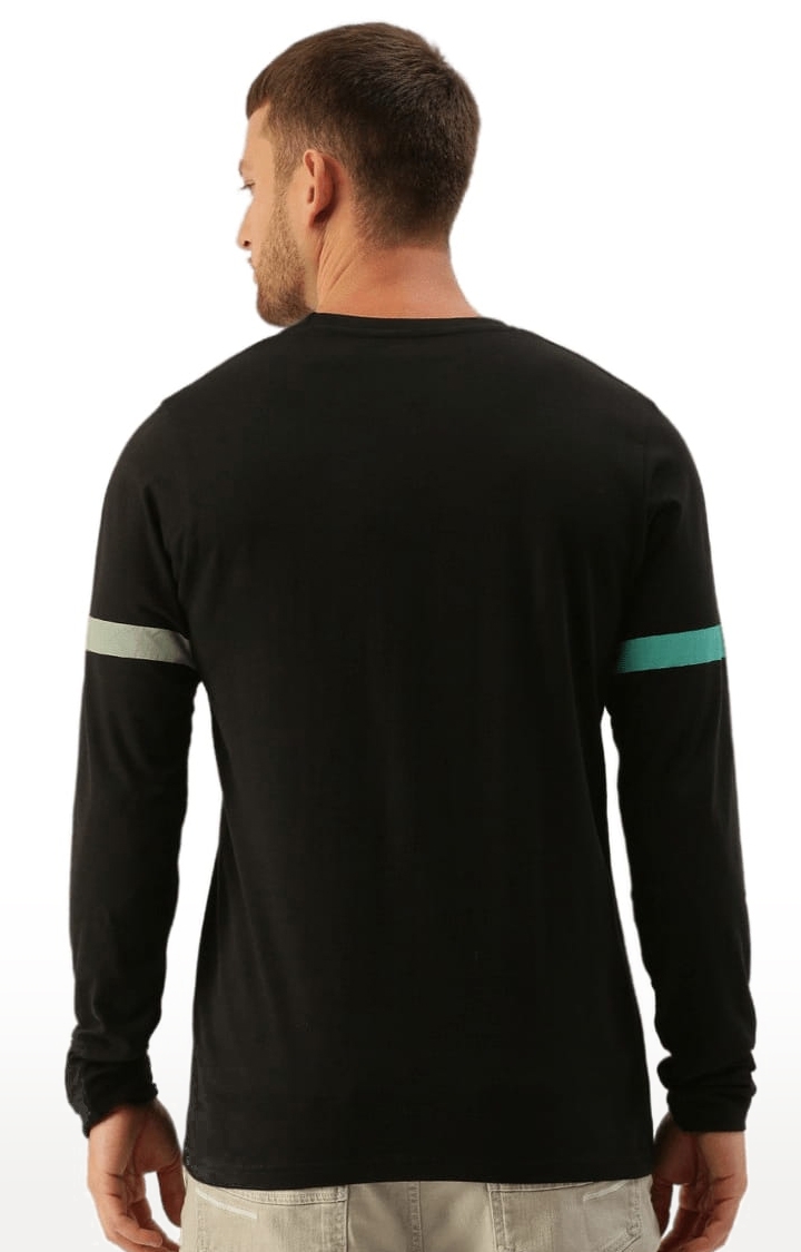 Dillinger | Men's Black Cotton Colourblock Regular T-Shirt 3