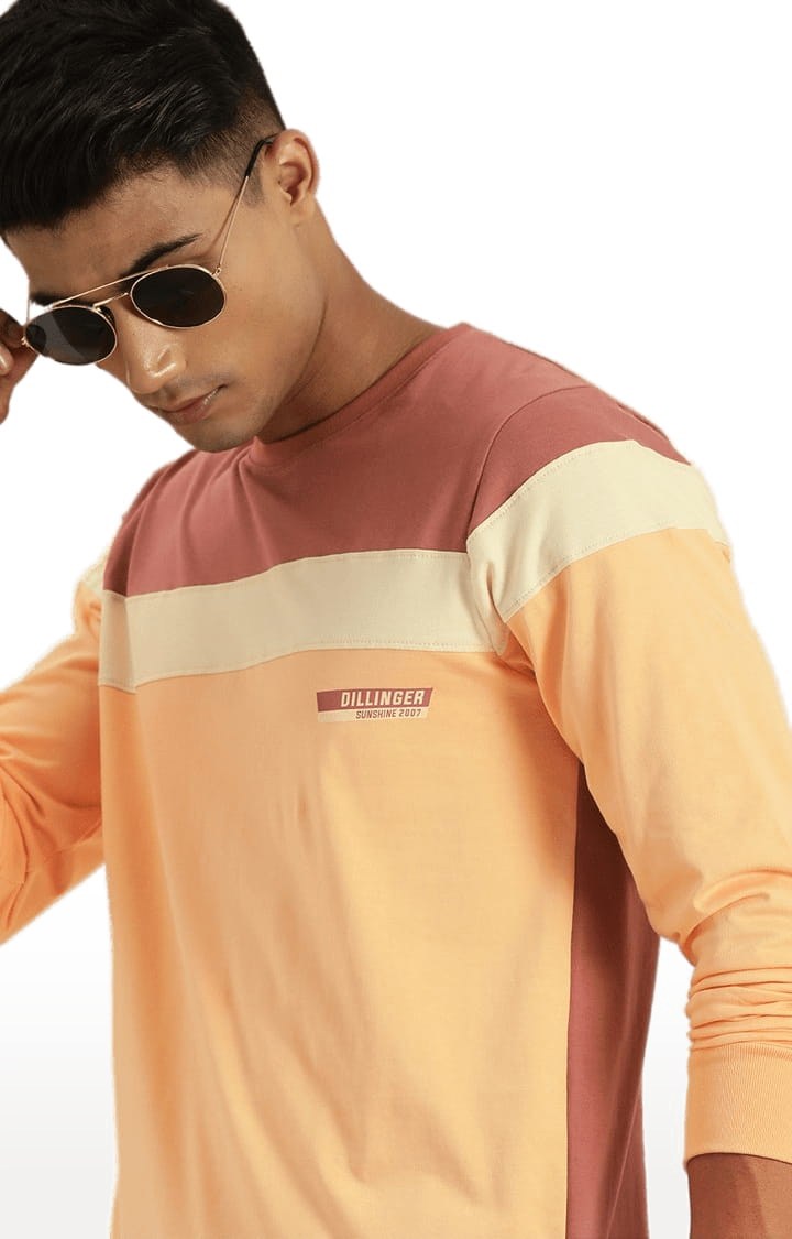 Dillinger | Men's Multicolour Cotton Colourblock Regular T-Shirt 3