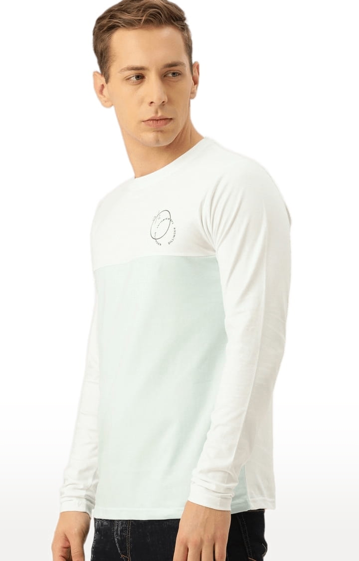 Dillinger | Men's White Colourblock Regular T-Shirts 2