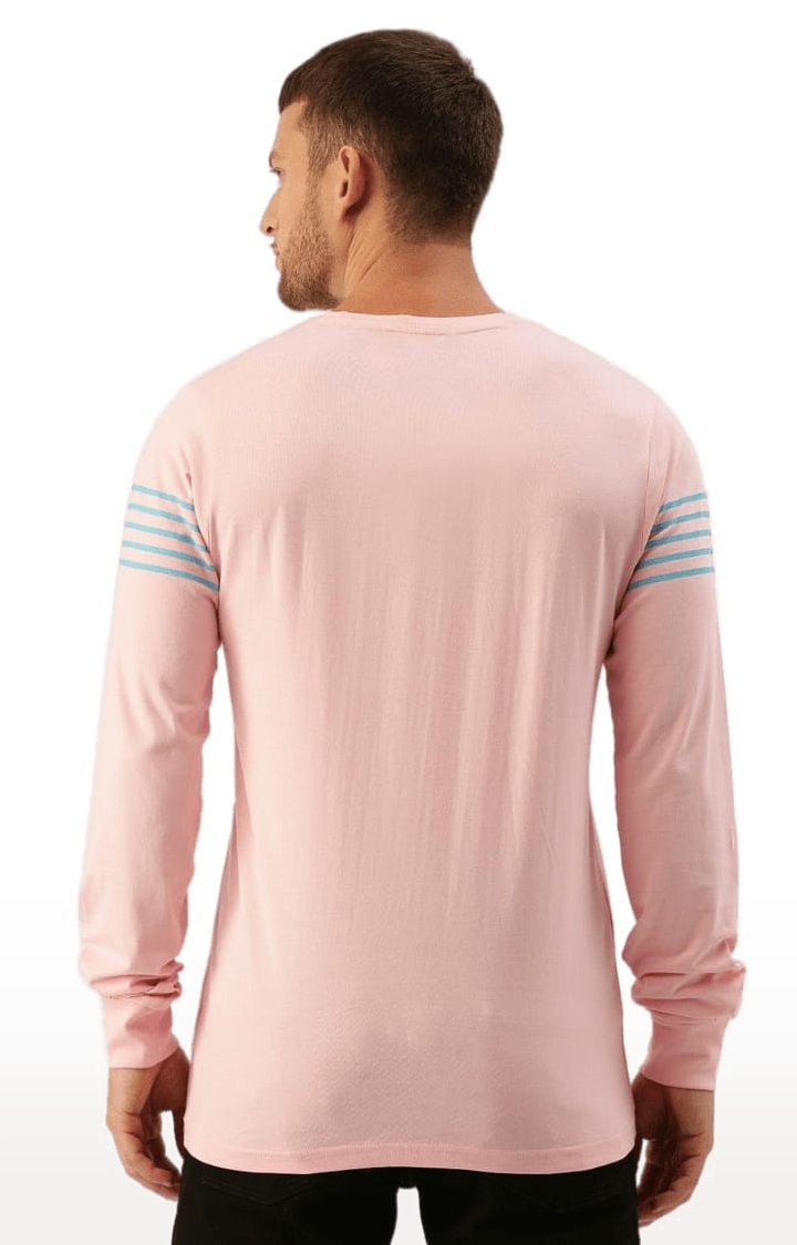 Dillinger | Men's Pink Striped Regular T-Shirts 3