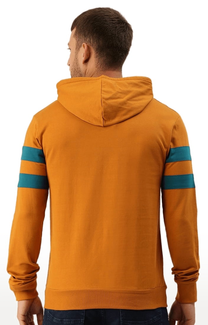 Men's Orange Striped Hoodies