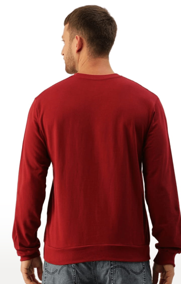 Men's Red Typographic Sweatshirts
