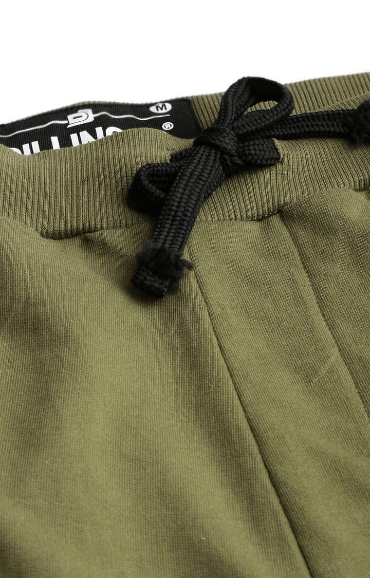 Dillinger | Men's Green Cotton Solid Casual Jogger 3