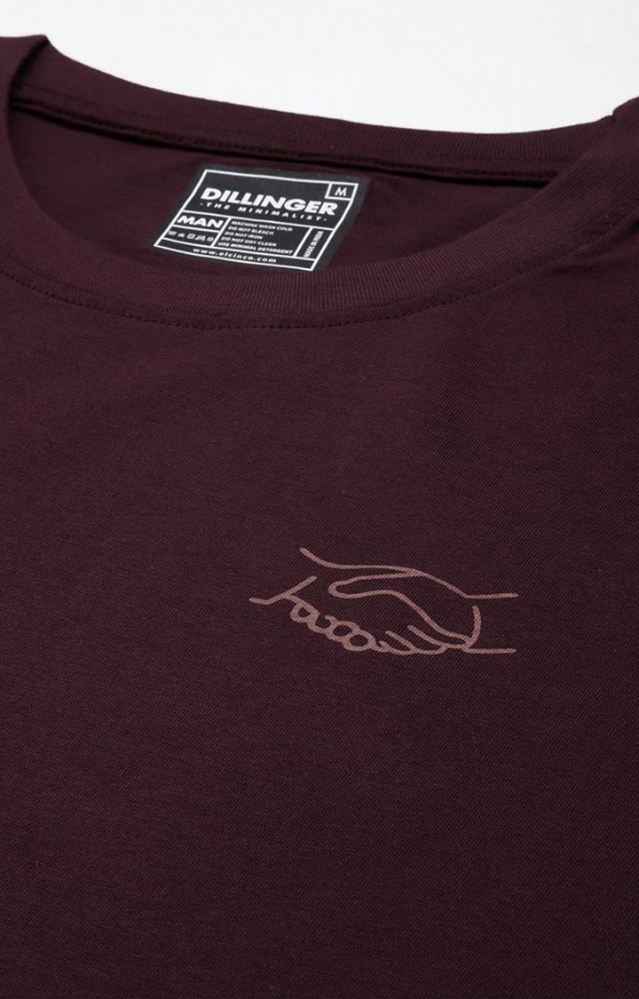 Men's Red Graphics Oversized T-Shirts