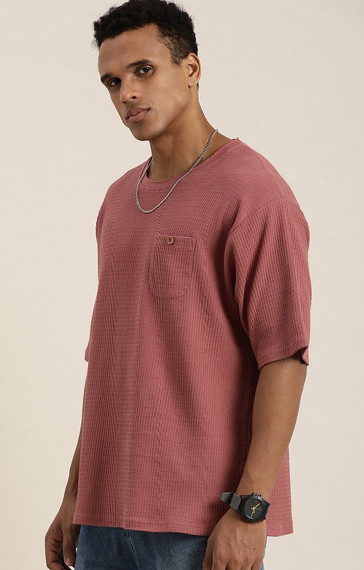 Dillinger | Men's Withredrose  Solid Oversized T-Shirts