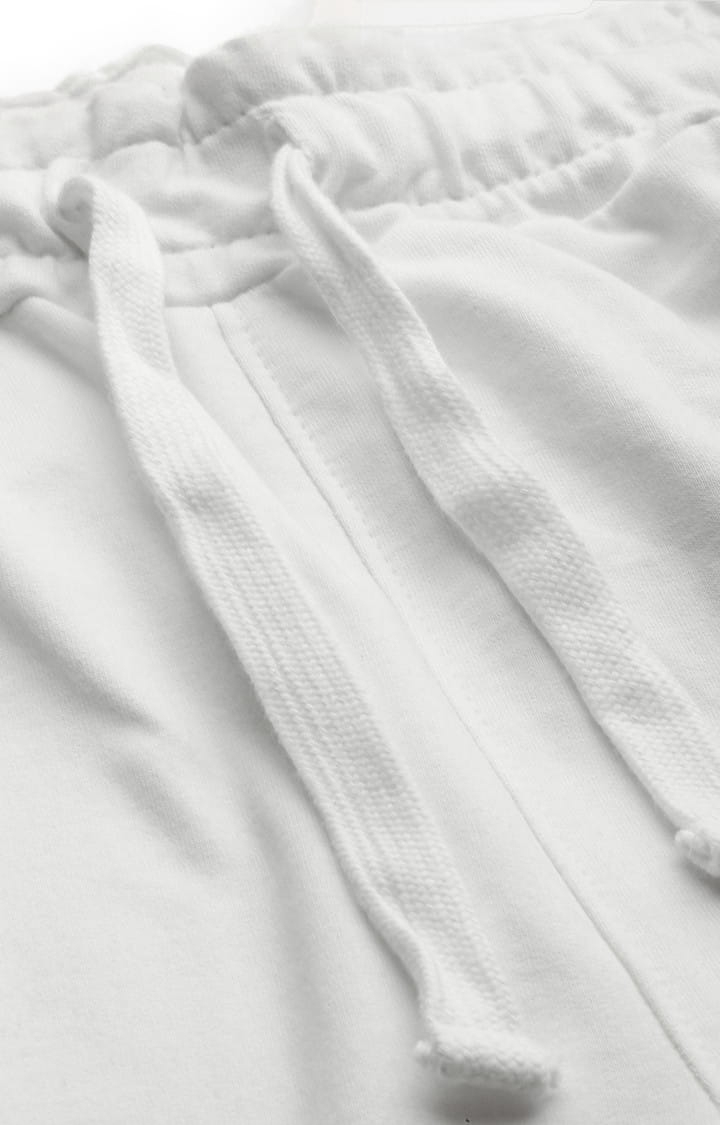Dillinger | Men's White Cotton Solid Activewear Shorts 4