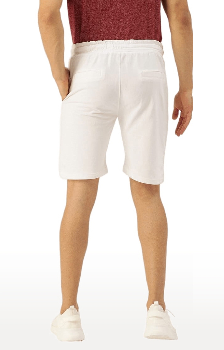 Dillinger | Men's White Cotton Solid Activewear Shorts 3