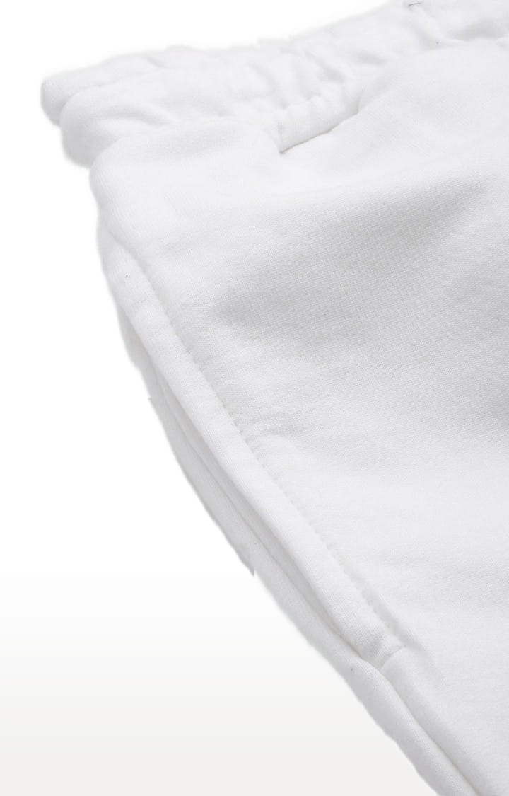 Dillinger | Men's White Cotton Solid Activewear Shorts 5