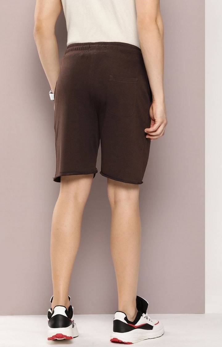 Men's Brown Solid shorts