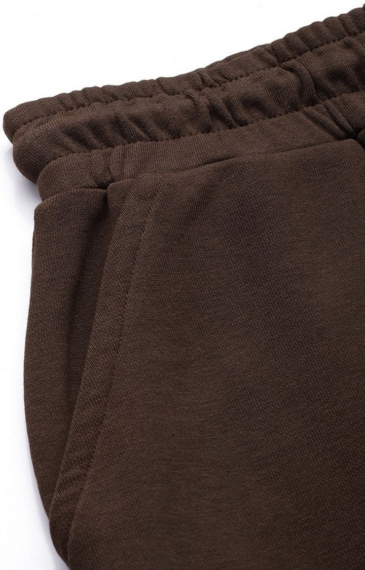 Men's Brown Solid shorts