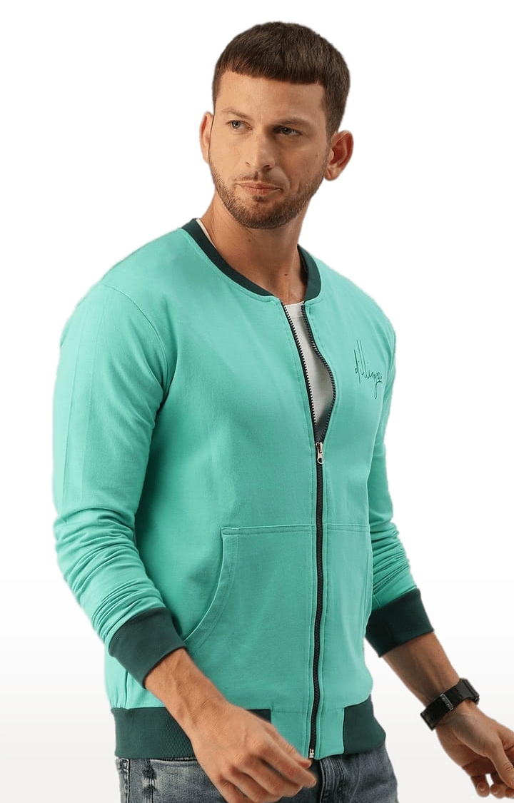 Dillinger | Men's Green Cotton Solid Activewear Jacket