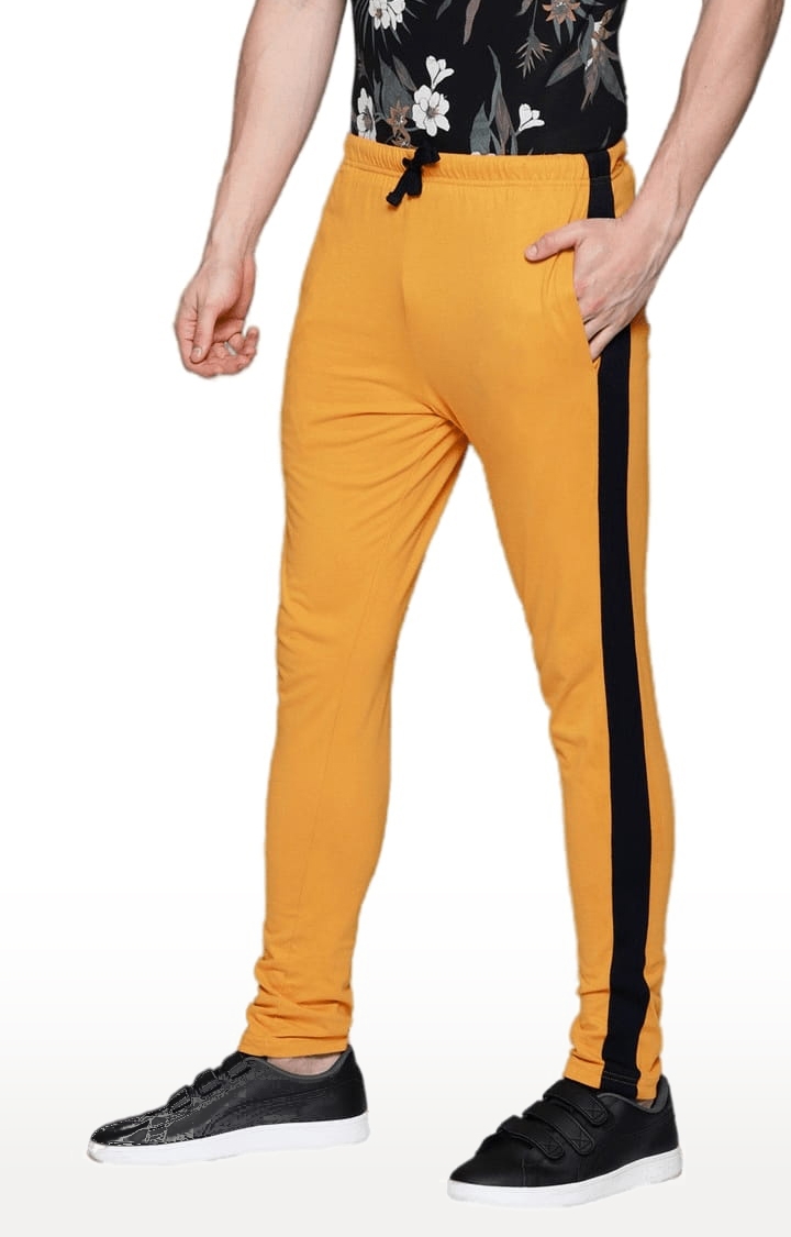 Dillinger | Men's Yellow Cotton Solid Trackpant 2