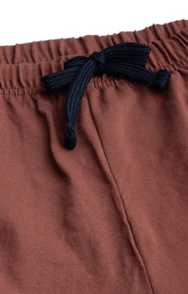 Dillinger | Men's Brown Cotton Solid Trackpant 4