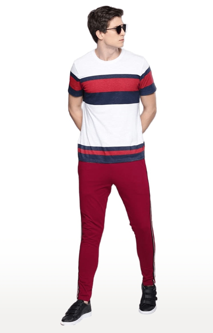 Dillinger | Men's Red Cotton Solid Trackpant 1