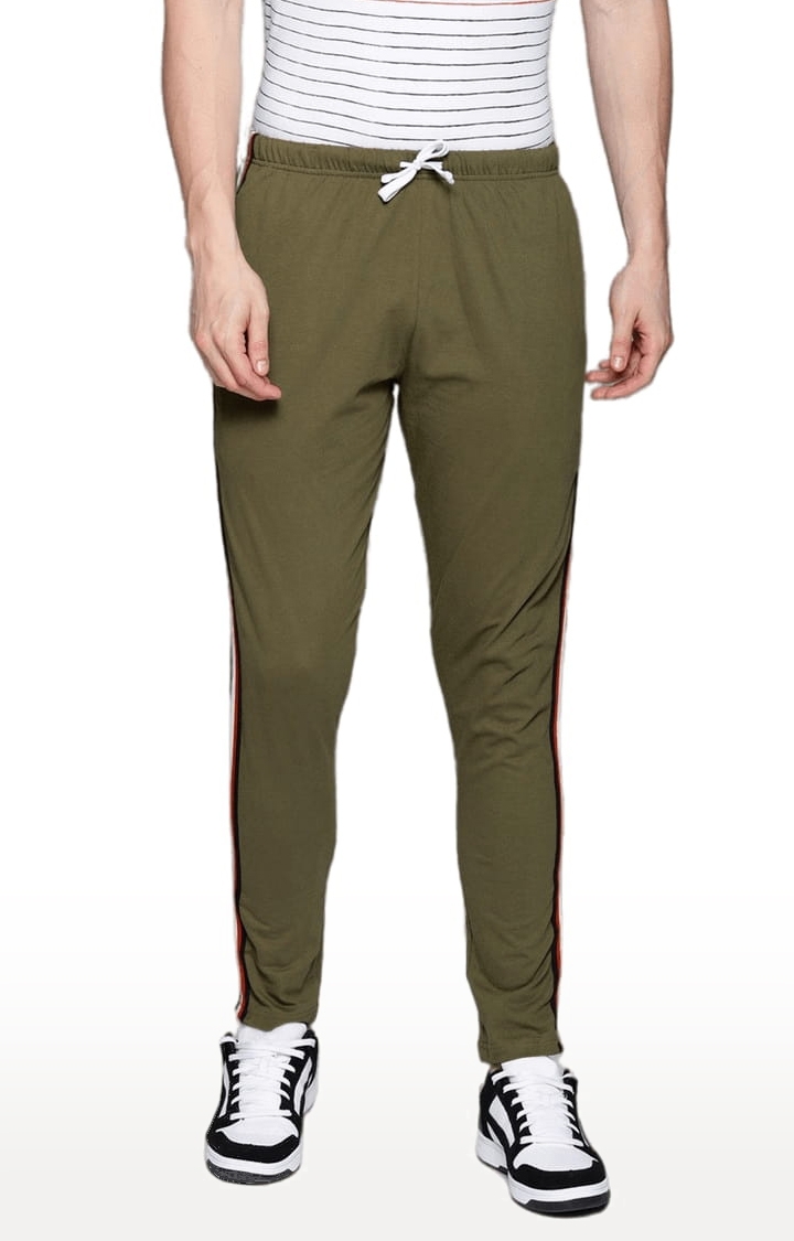 Dillinger | Men's Green Cotton Solid Trackpant 0