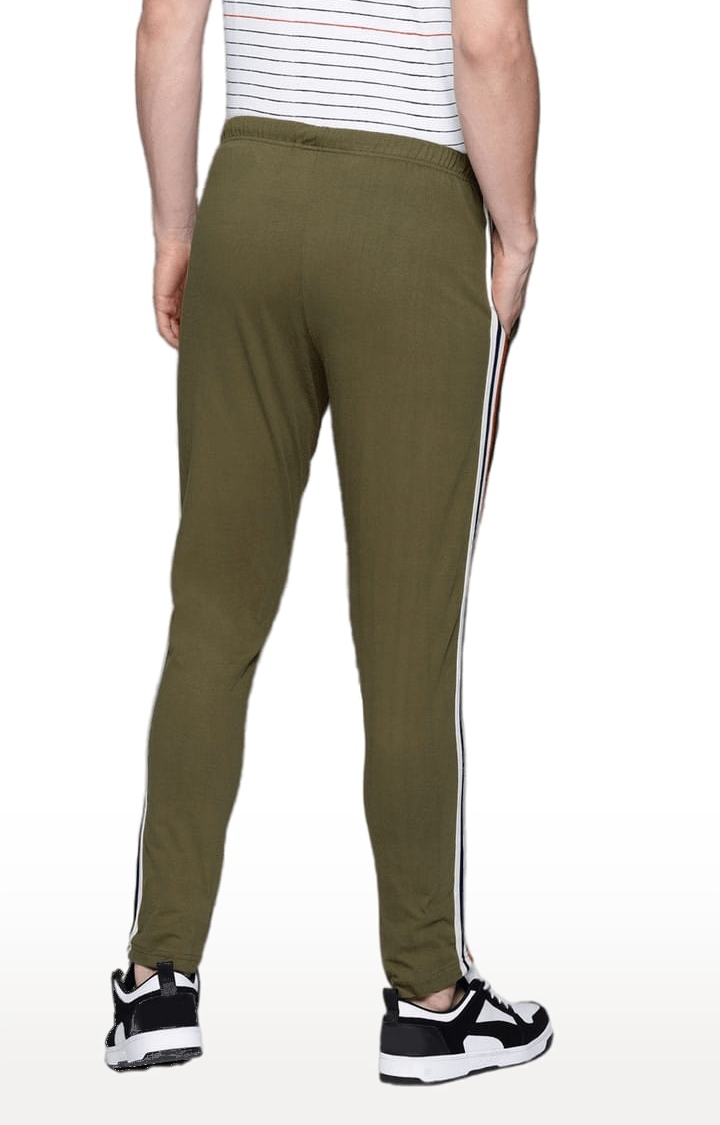 Dillinger | Men's Green Cotton Solid Trackpant 3