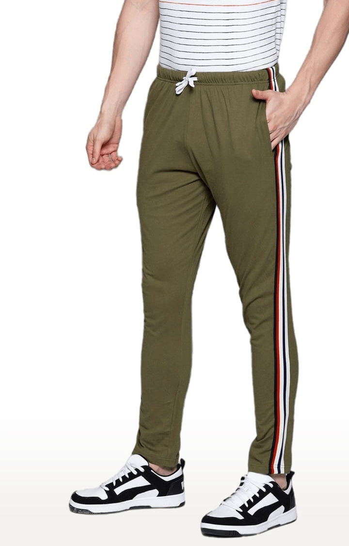 Dillinger | Men's Green Cotton Solid Trackpant 2