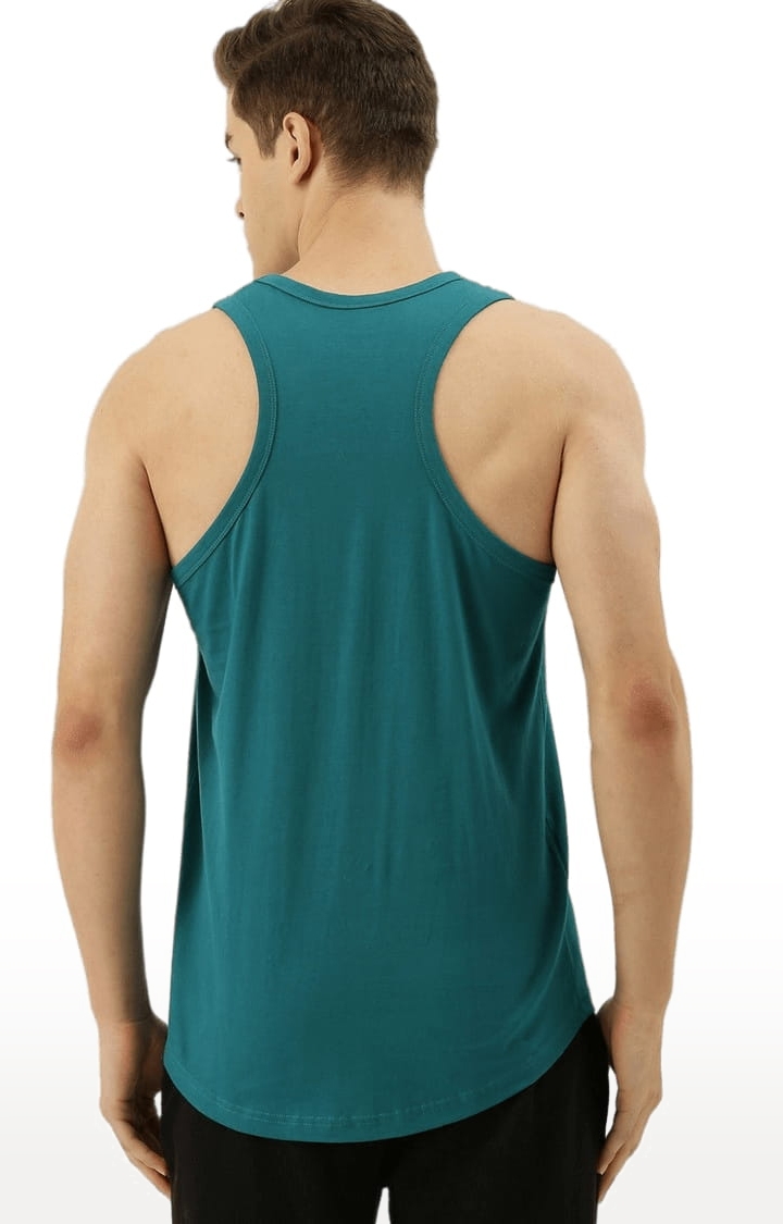Dillinger | Men's Green Cotton Solid Vest 3