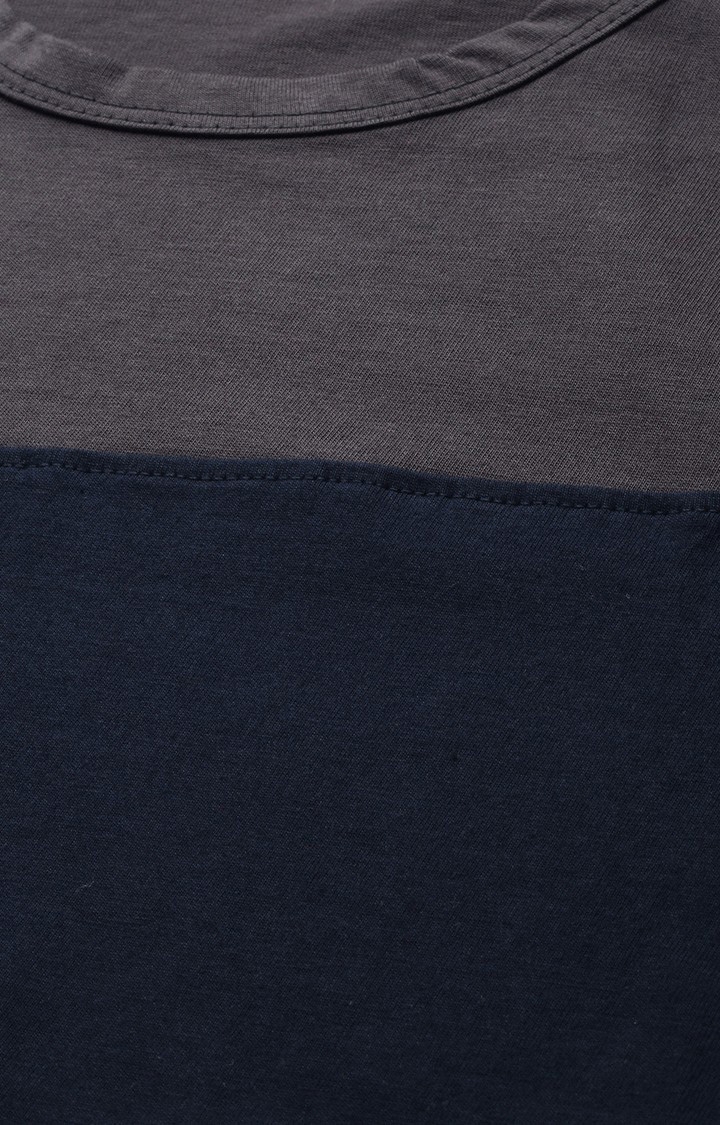 Dillinger | Men's Grey Cotton Colourblocked Vest 4