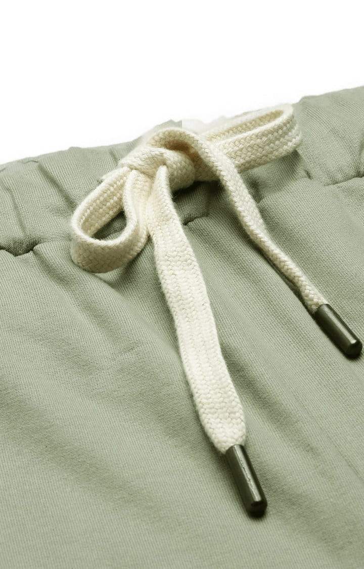 Women's Grey Cotton Solid Casual Pants