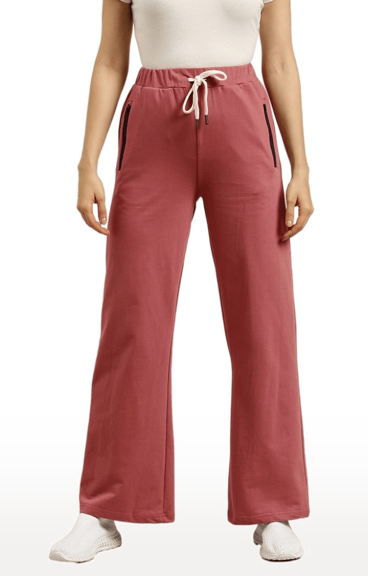 Dillinger | Women's Pink Cotton Solid Casual Pants 0