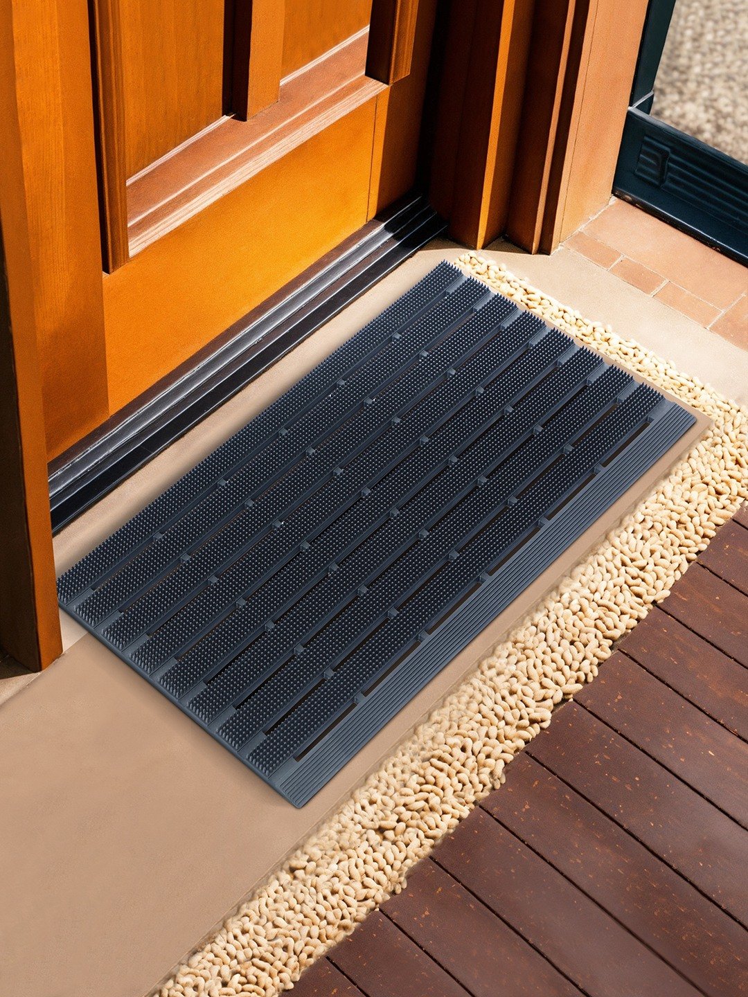 Bellagio Black OutDoor Mat(46x76cms)
