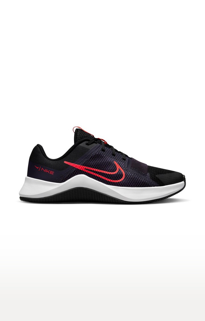 Nike men's black mesh running sale shoes