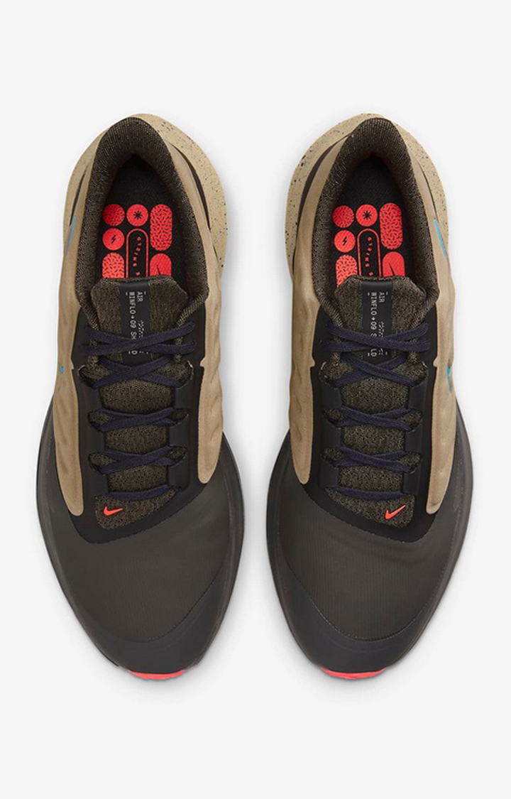 Nike khaki running shoes hotsell