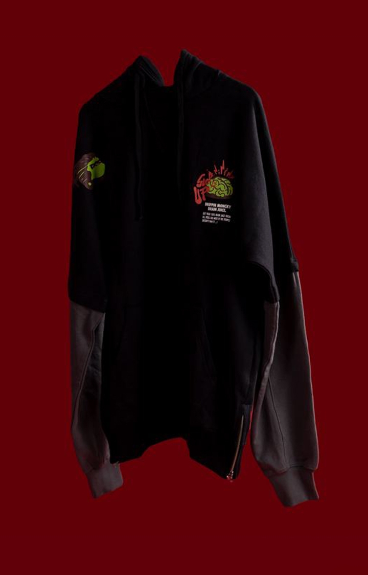 Unisex Black Organic Cotton Hoodies