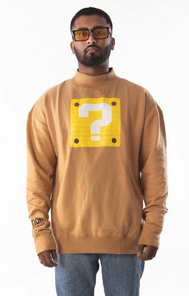 Drippin’Moncky | Unisex Brown Organic Cotton Sweatshirt