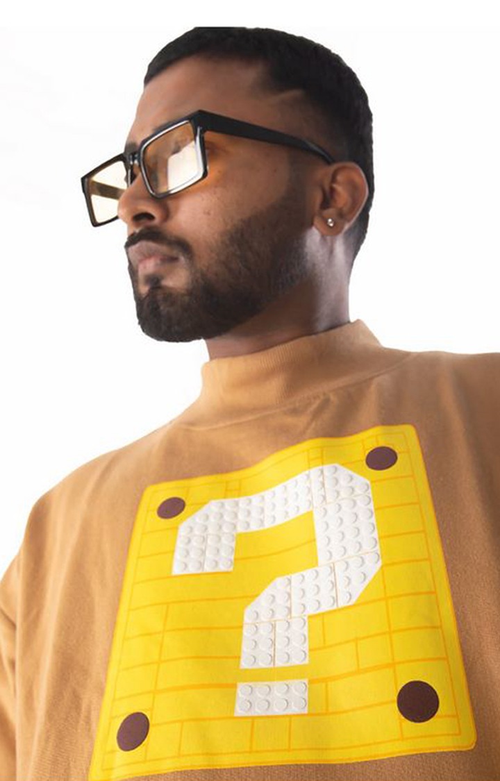 Unisex Brown Organic Cotton Sweatshirt