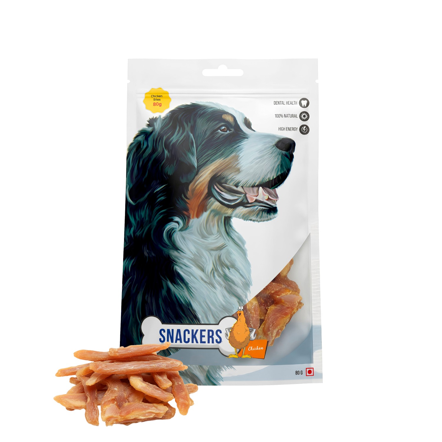 Snackers | Snackers Chicken Bites Chicken Dog Treat, 80g