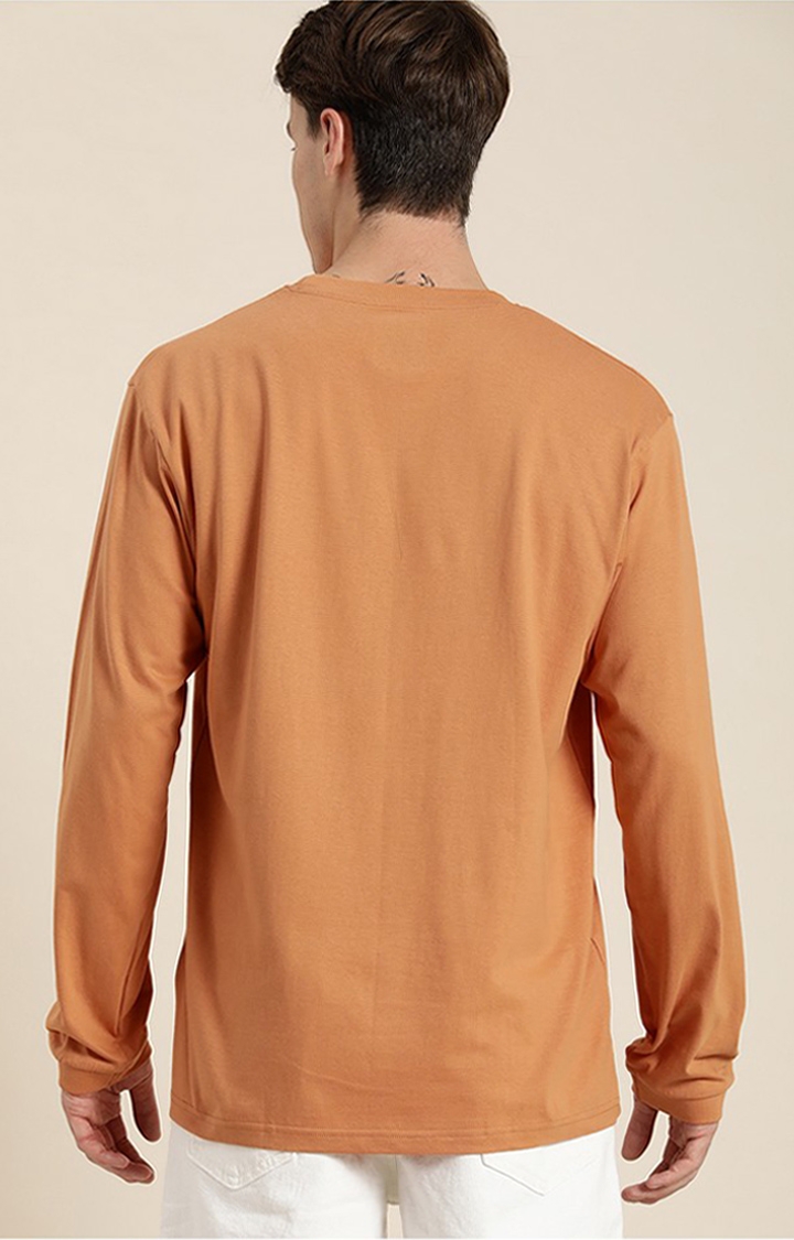 Dillinger | Men's Brown Cotton Typographic Printed Sweatshirt 2