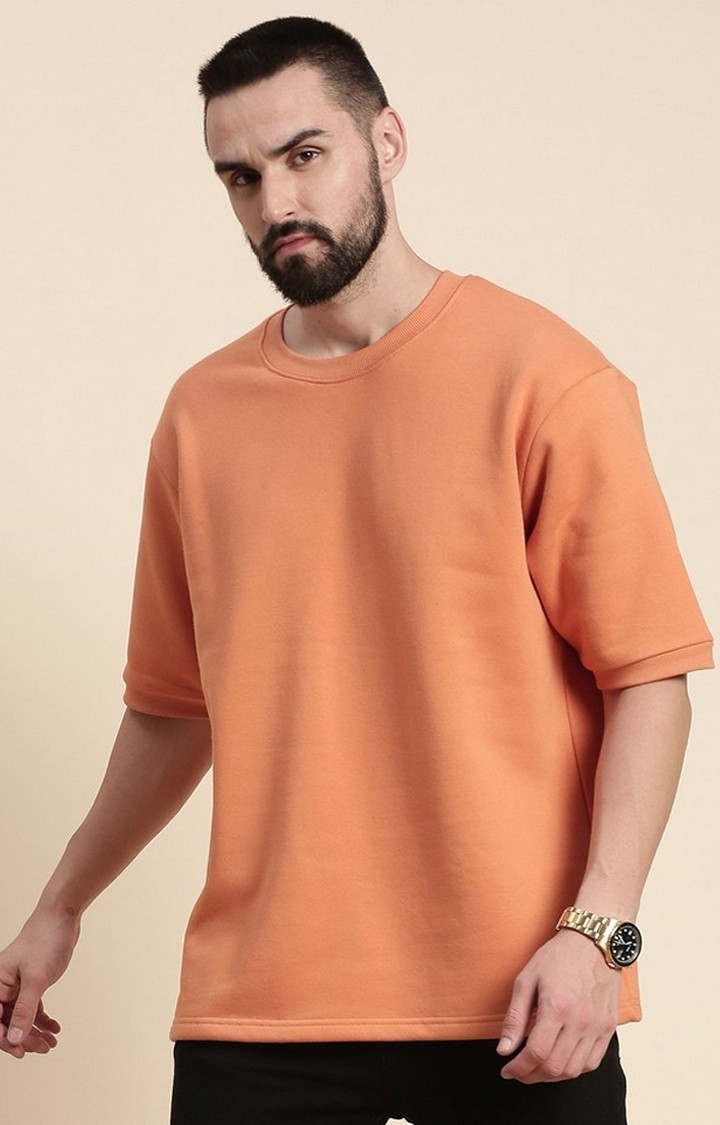 Dillinger | Men's Caramel Cotton Blend Solid Sweatshirt