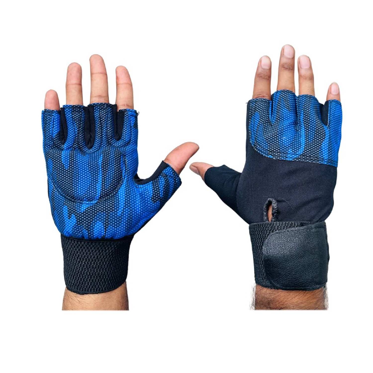 Body Smith Blue Gym Gloves