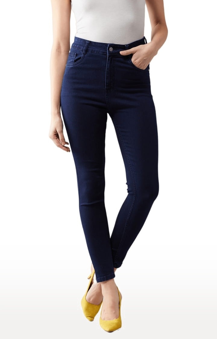fcity.in - Womens Jeans Pant 2 Buttons Dark Blue / Pretty Elegant Women  Jeans-atpcosmetics.com.vn