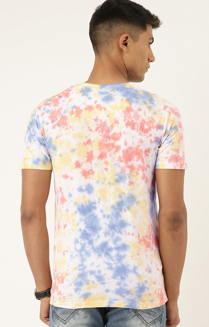 Difference of Opinion | Men's Multi Cotton Tie Dye Regular T-Shirt 3