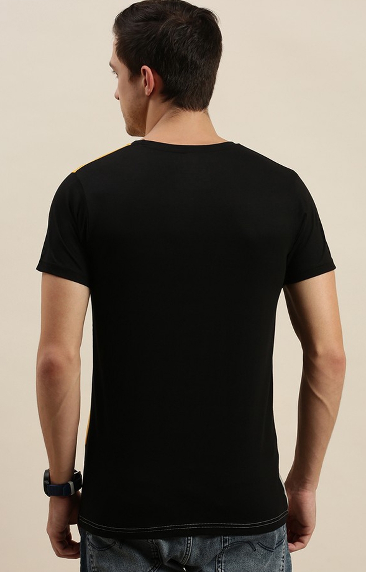 Men's Multi Cotton Colourblock Regular T-Shirt