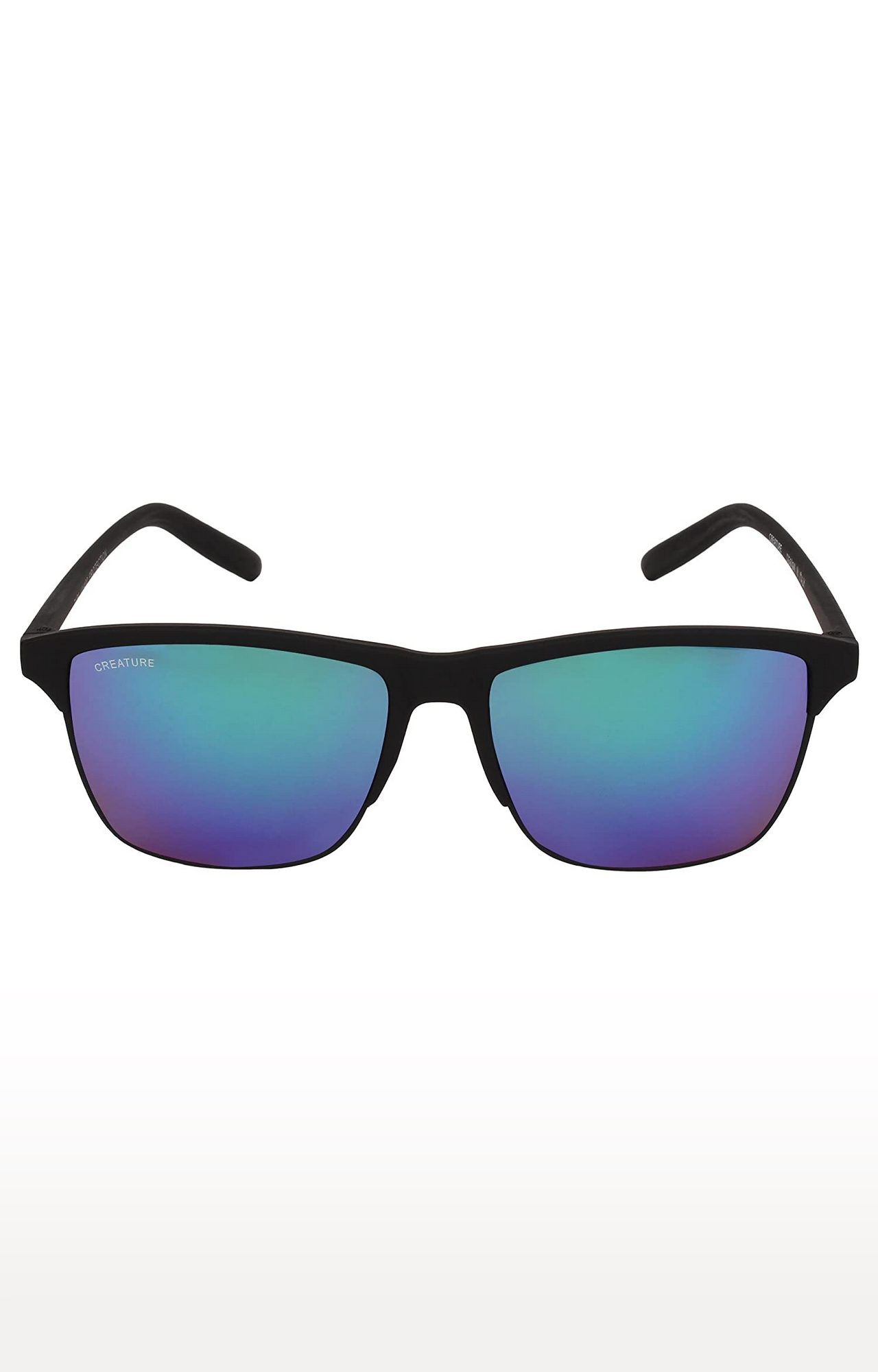 CREATURE | CREATURE Multicolored & Blue Sunglasses Combo with UV Protection (Lens-Multicolored & Blue|Frame-Brown & Black) 3