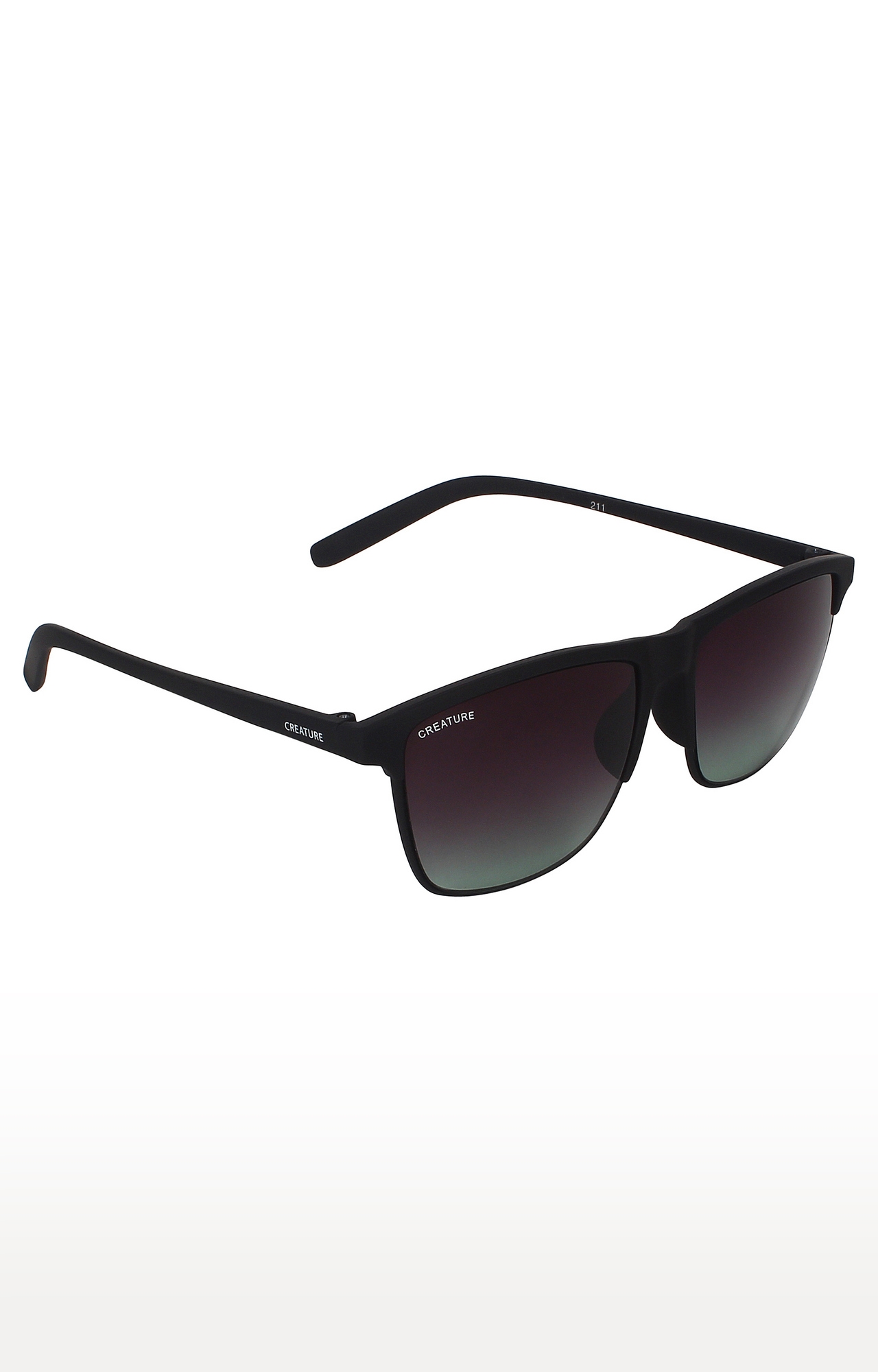 CREATURE | CREATURE Black Sunglasses with UV Protection (Lens-Black|Frame-Black) 0