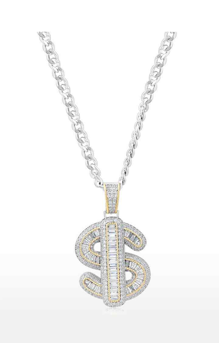 Unisex Silver Dollar Pendant