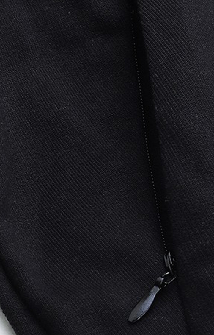 Difference of Opinion | Men's Black Cotton Solid Casual Joggers 5