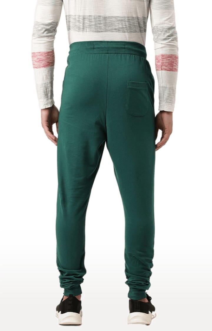 Difference of Opinion | Men's Green Cotton Solid Casual Joggers 3
