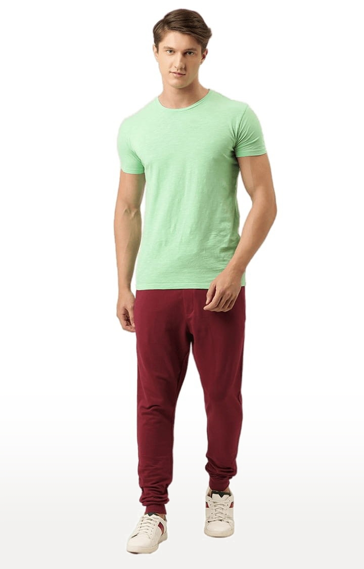 Difference of Opinion | Men's Red Cotton Solid Casual Joggers 1