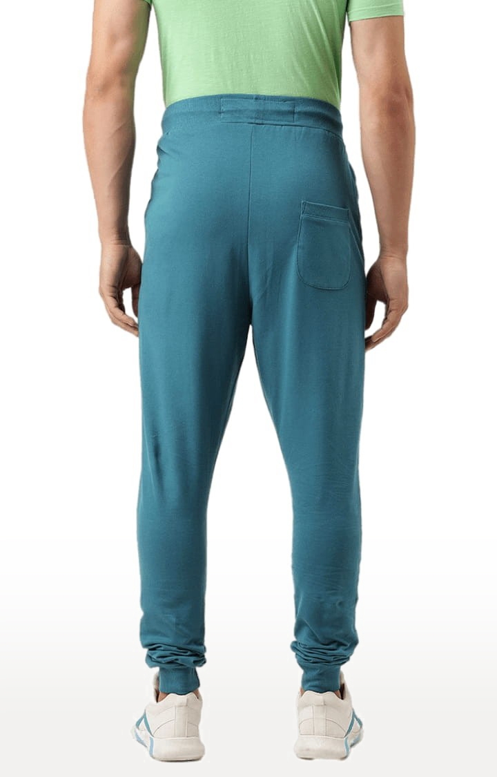 Difference of Opinion | Men's Blue Cotton Solid Casual Joggers 3