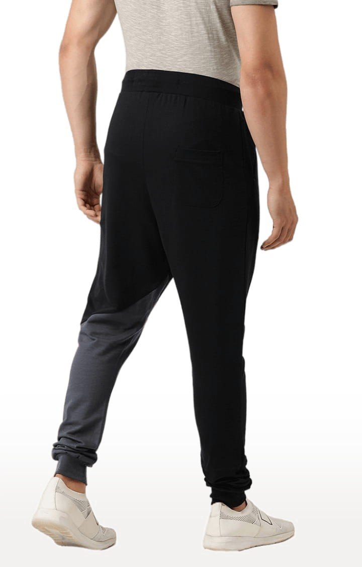 Difference of Opinion | Men's Black Cotton Colourblock Casual Joggers 3