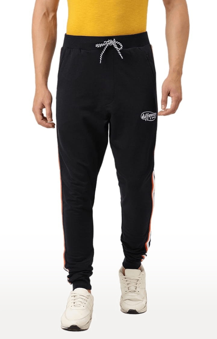 Difference of Opinion | Men's Black Cotton Solid Casual Joggers