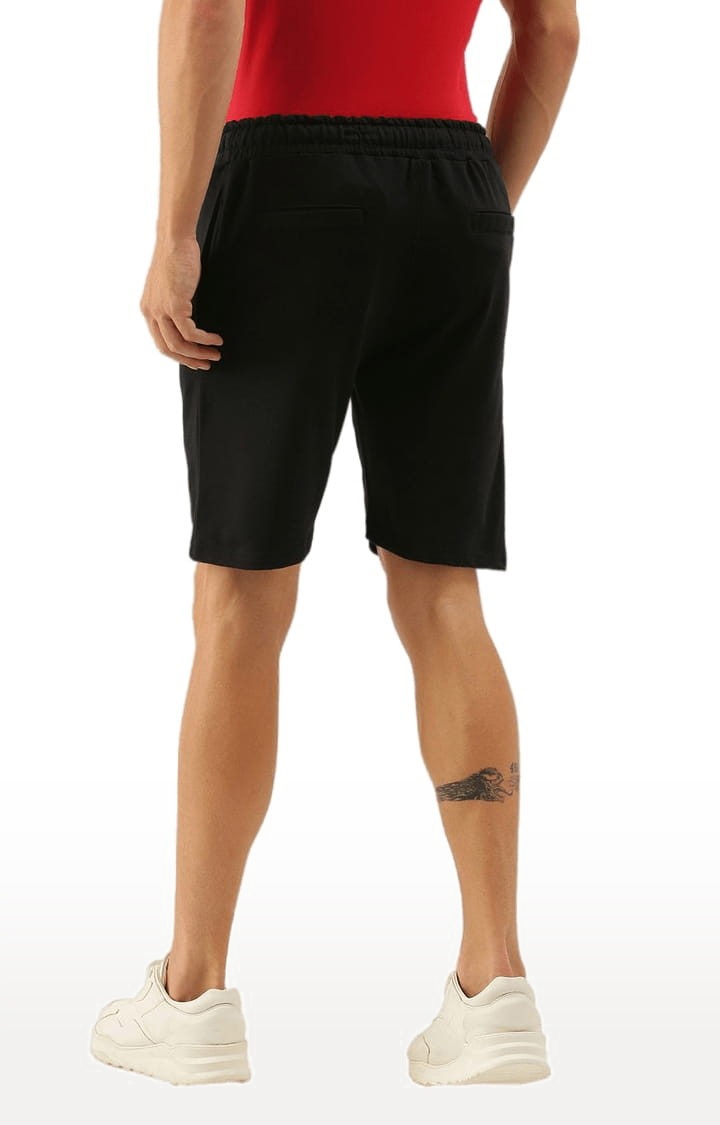 Difference of Opinion | Men's Black Cotton Printed Activewear Short 3